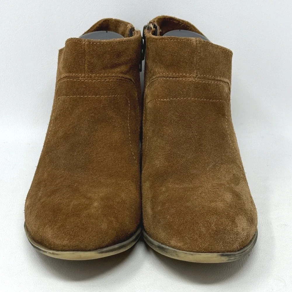 Skechers‎ Women Lovely Brown Suede Ankle Boots 8.5 Western Hipster Office Boho